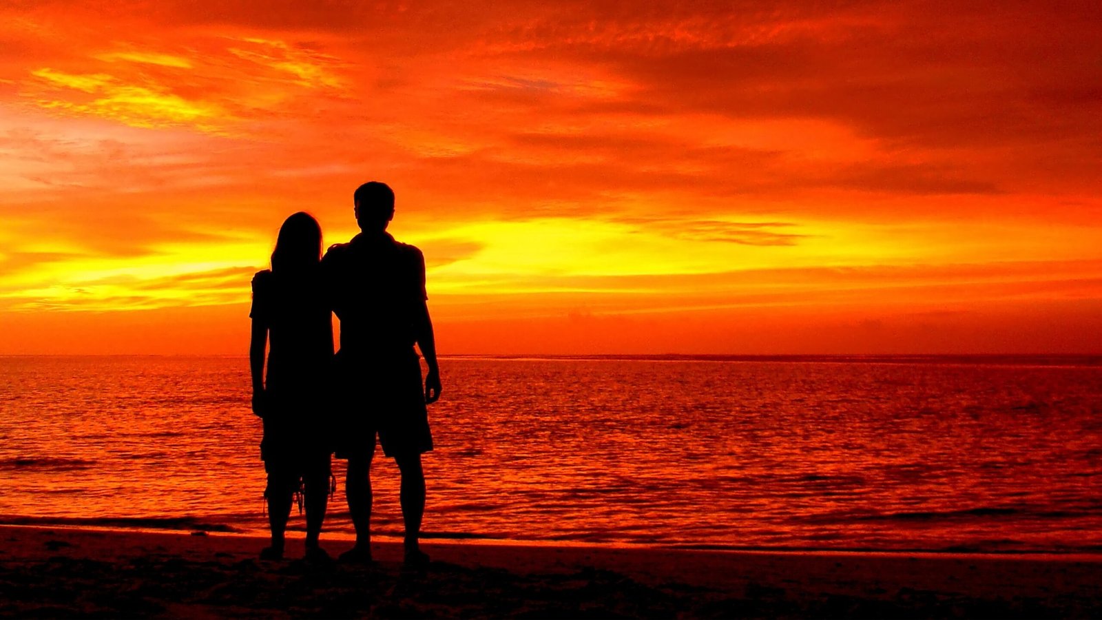 Couple reflecting on their relationship together